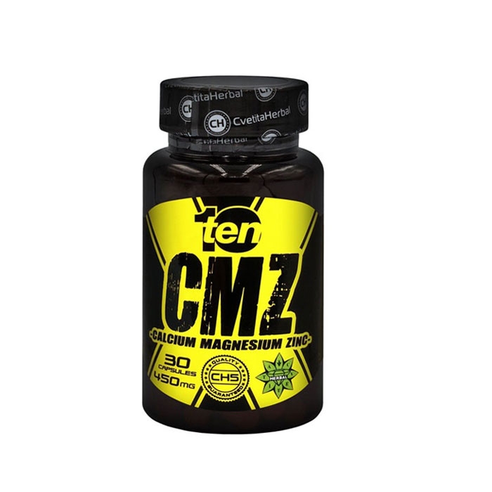 ТЕН КАЛЦИЙ + МАГНЕЗИЙ + ЦИНК капсули 30 броя / CVETITA TEN CMZ