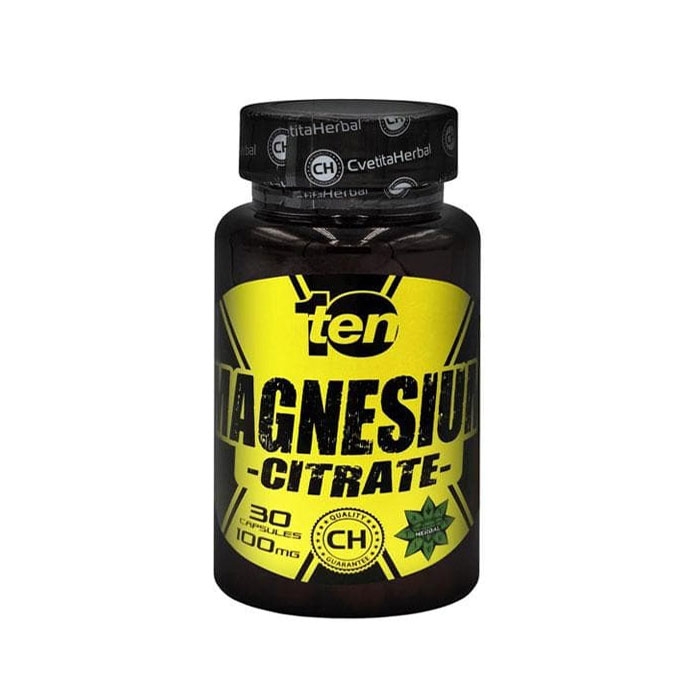 ТЕН МАГНЕЗИЕВ ЦИТРАТ капсули 100 мг. 30 броя / CVETITA TEN MAGNESIUM CITRATE