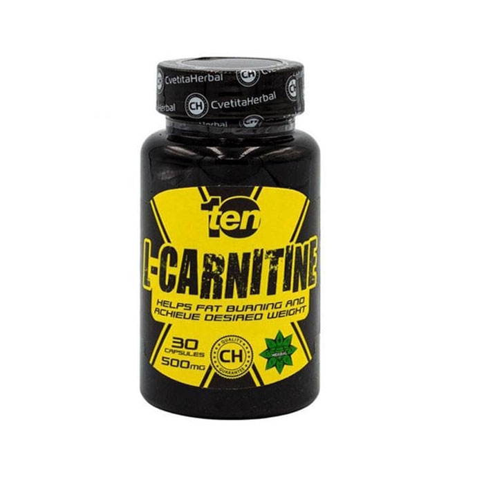ТЕН L - КАРНИТИН капсули 500 мг. 30 броя / CVETITA TEN L-CARNITINE