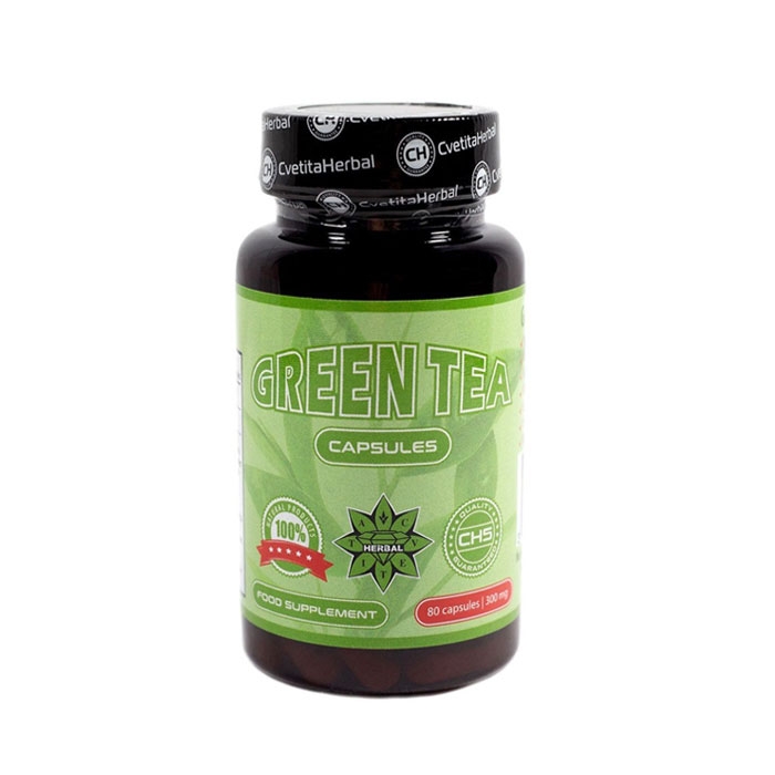 ЗЕЛЕН ЧАЙ капсули 80 броя / CVETITA GREEN TEA