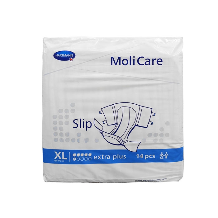 ПЕЛЕНИ ЗА ВЪЗРАСТНИ МОЛИКЕЪР ЕКСТРА+ XL 14 броя / HARTMANN MOLI CARE SLIP EXTRA PLUS XL