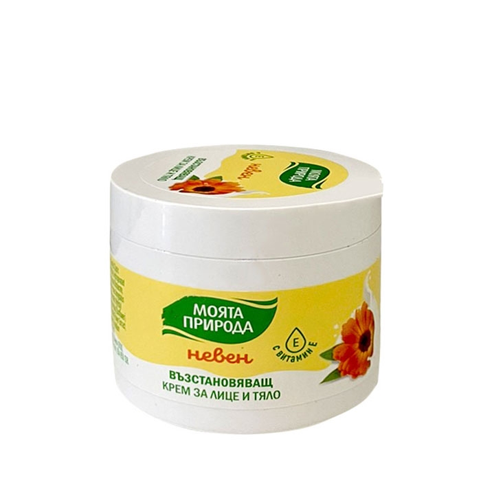 ЛАВЕНА МОЯТА ПРИРОДА ВЪЗСТАНОВЯВАЩ КРЕМ ЗА ЛИЦЕ И ТЯЛО НЕВЕН 100 мл. / LAVENA MY NATURE REGENERATING FACE AND BODY CREAM WITH MARIGOLD