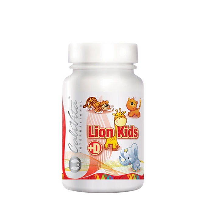 КАЛИВИТА МУЛТИВИТАМИНИ ЗА ДЕЦА + ВИТАМИН D таблетки 90 броя / CALIVITA MULTIVITAMINS LION KIDS + VITAMIN D
