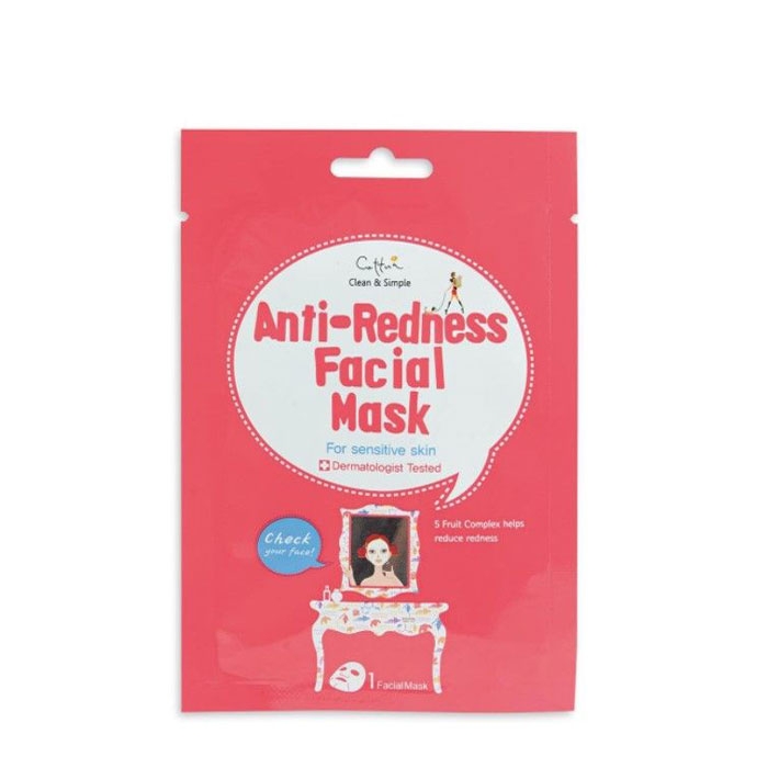 ЦЕТУА МАСКА ЗА ЛИЦЕ ПРОТИВ ЗАЧЕРВЯВАНИЯ 1 брой / CETTUA ANTI - REDNESS FACIAL MASK