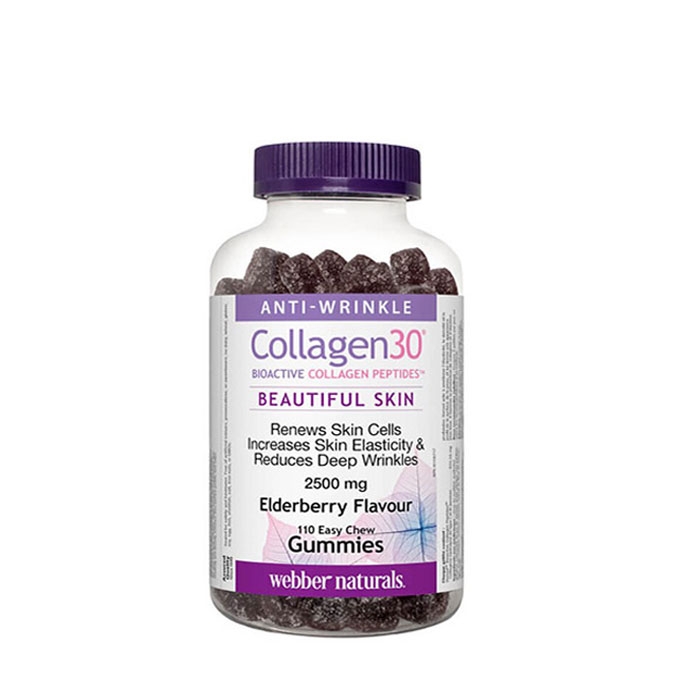 КОЛАГЕН 30 БИОАКТИВНИ КОЛАГЕНОВИ ПЕПТИДИ желирани таблетки 110 броя / WEBBER NATURALS COLLAGEN 30 BIOACTIVE COLLAGEN PEPTIDES