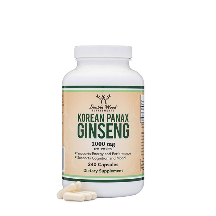 КОРЕЙСКИ ЖЕНШЕН капсули 240 броя / DOUBLE WOOD KOREAN PANAX GINSENG