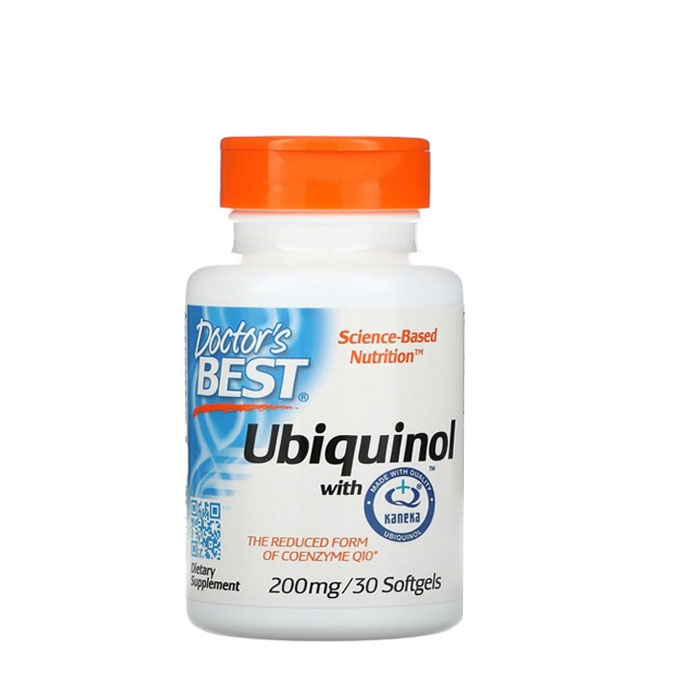 ДОКТОР&#039;С БЕСТ УБИКВИНОЛ капсули 200 мг. 30 броя / DOCTOR&#039;S BEST UBIQUINOL WITH KANEKA