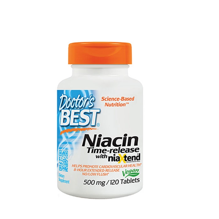 ДОКТОР&#039;С БЕСТ НИАЦИН таблетки 500 мг. 120 броя / DOCTOR&#039;S BEST NIACIN