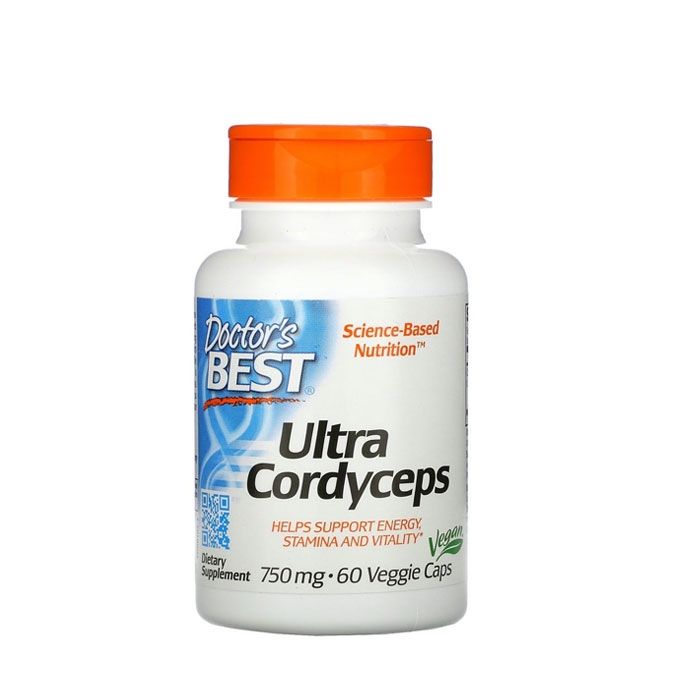 ДОКТОР&#039;С БЕСТ УЛТРА КОРДИЦЕПС капсули 750 мг. 60 броя / DOCTOR&#039;S BEST ULTRA CORDYSEPS