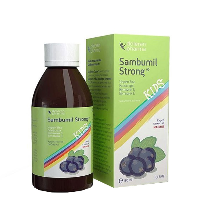 САМБУМИЛ СТРОНГ КИДС сироп 180 мл / DOLERAN PHARMA SAMBUMIL STRONG KIDS