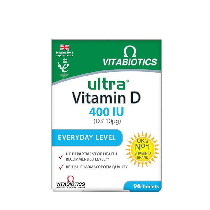 ВИТАБИОТИКС УЛТРА ВИТАМИН D3 таблетки 400 IU 96 броя / VITABIOTICS ULTRA VITAMIN D3 400IU
