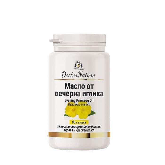 МАСЛО ОТ ВЕЧЕРНА ИГЛИКА капсули 90 броя / DOCTOR NATURE EVENING PRIMROSE OIL