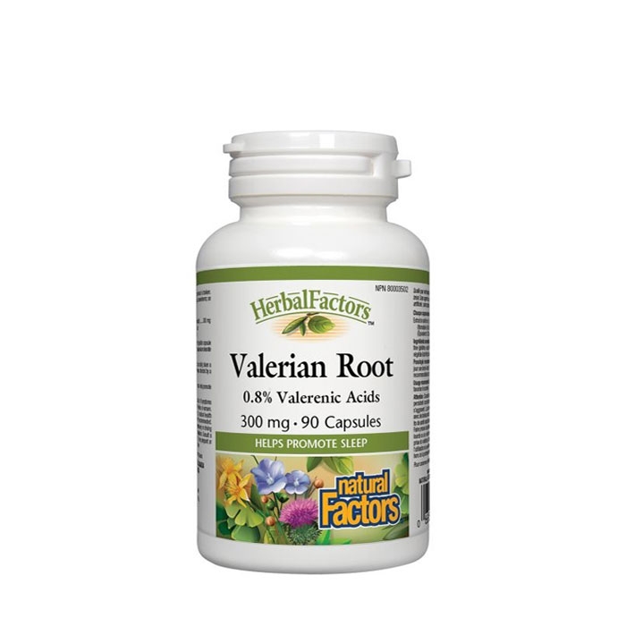 НАТУРАЛ ФАКТОРС ВАЛЕРИАНА КОРЕН капсули 300 мг 90 броя / NATURAL FACTORS VALERIAN ROOT