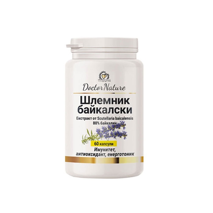 ШЛЕМНИК БАЙКАЛСКИ капсули 60 броя / DOCTOR NATURE SCUTELLARIA BAICALENSIS