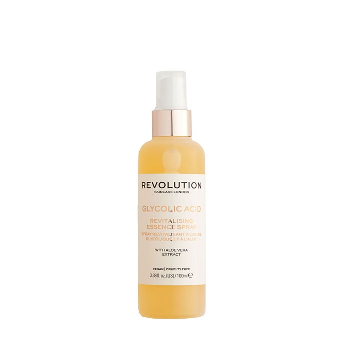 РЕВОЛЮШЪН SKINCARE СПРЕЙ ЗА ЛИЦЕ GLYCOLIC ACID &amp; ALOE 100 мл. / REVOLUTION SKINCARE ESSENCE SPRAY GLYCOLIC ACID &amp; ALOE