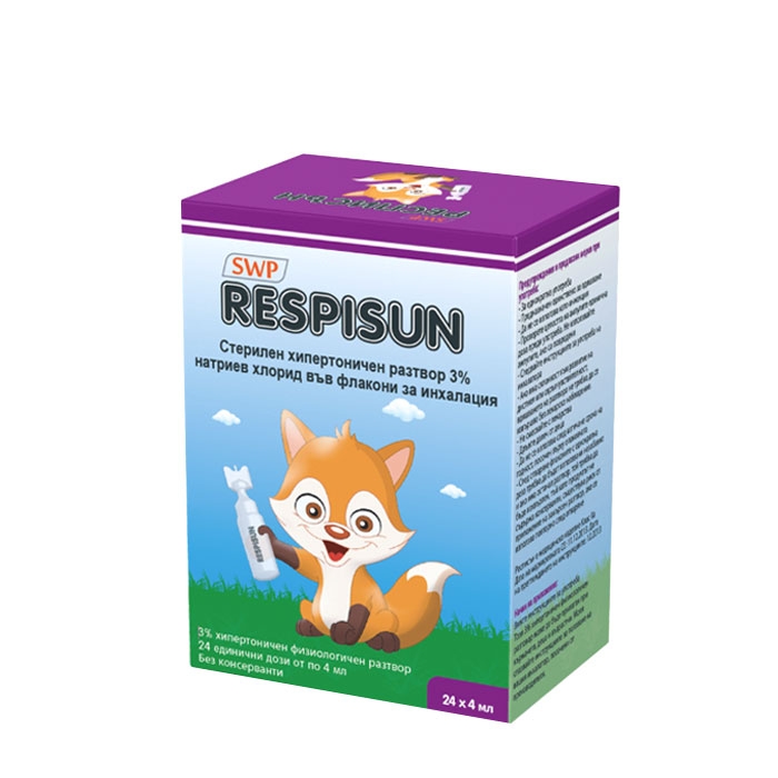 РЕСПИСЪН 3% хипертоничен физиологичен разтвор 4 мл. 24 броя / SUN WAVE PHARMA RESPISUN