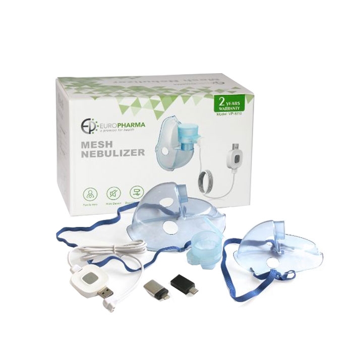 УЛТРАЗВУКОВ МЕШ ИНХАЛАТОР ЕУРОФАРМА VP-M10 / EUROPHARMA ULTRASONIC MESH INHALER VP-M10