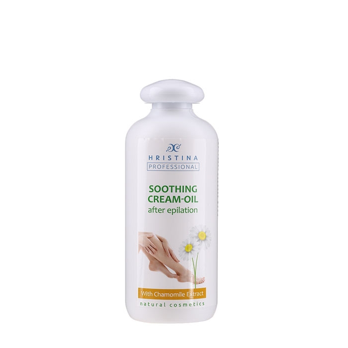 УСПОКОЯВАЩ КРЕМ СЛЕД КОЛА МАСКА / ЕПИЛАЦИЯ 500 мл. / HRISTINA SOOTHING CREAM-OIL AFTER APILATION