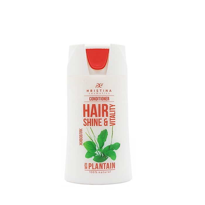 БАЛСАМ ЗА БЛЯСЪК НА КОСАТА С ЖИВОВЛЯК 200 мл. / HRISTINA HAIR BALM WITH PLANTAIN FOR SHINE