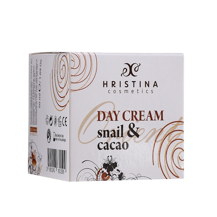 ДНЕВЕН КРЕМ С ОХЛЮВ И КАКАО 50 мл. / HRISTINA DAY CREAM SNAIL &amp; CACAO