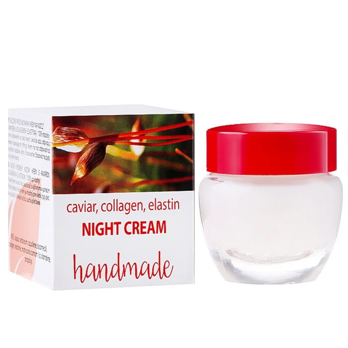 НОЩЕН КРЕМ С ХАЙВЕР, КОЛАГЕН И ЕЛАСТИН 50 мл. / HRISTINA HANDMADE NIGHT CREAM CAVIAR, COLLAGEN AND ELASTIN