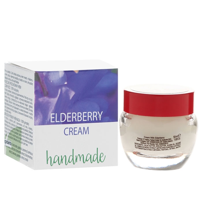 РЪЧНО ПРИГОТВЕН КРЕМ С ЕКСТРАКТ ОТ ЧЕРЕН БЪЗ 50 мл. / HRISTINA HANDMADE ELDERBERRY CREAM
