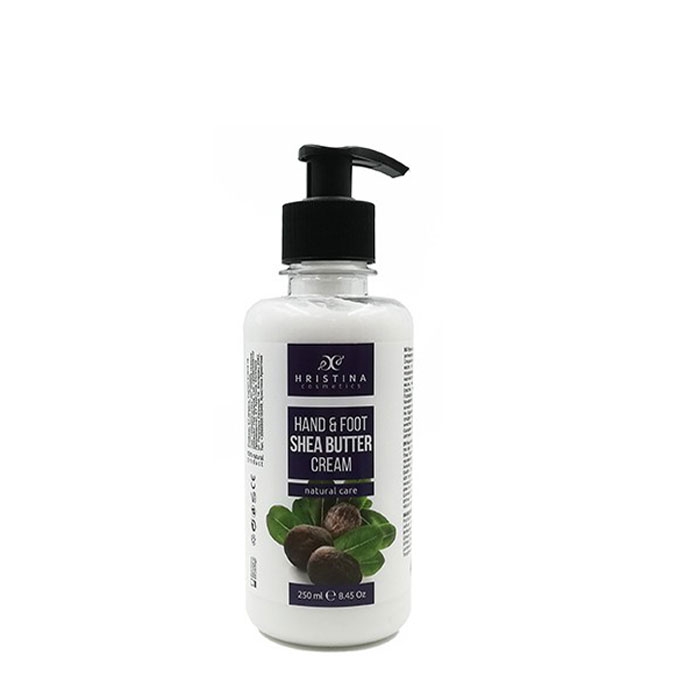КРЕМ ЗА РЪЦЕ И КРАКА ШЕА 250 мл. / HRISTINA HAND &amp; FOOD SHEA BUTTER CREAM