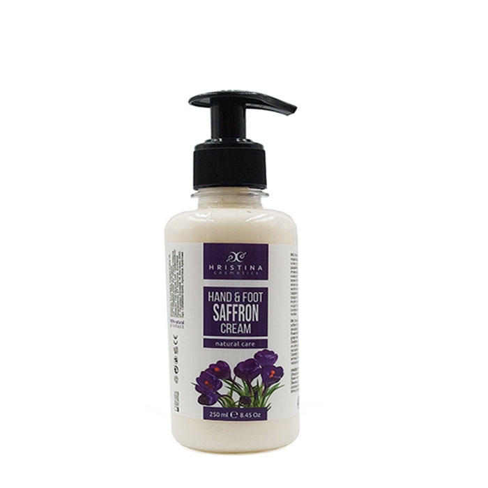 КРЕМ ЗА РЪЦЕ И КРАКА ШАФРАН 250 мл. / HRISTINA HAND &amp; FOOT SAFRON CREAM