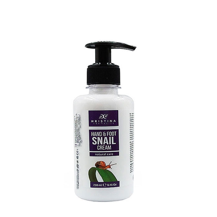 КРЕМ ЗА РЪЦЕ И КРАКА С ЕКСТРАКТ ОТ ОХЛЮВ 250 мл. / HRISTINA HAND &amp; FOOT SNAIL CREAM