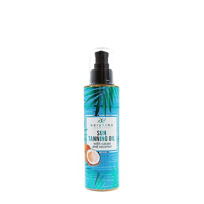 БРОНЗИРАЩО ОЛИО-СПРЕЙ С КАКАО И КОКОС 200 мл. / HRISTINA SUN TANNING OIL WITH CACAO AND COCONUT