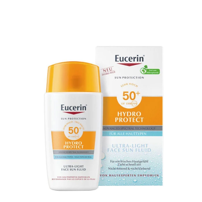 ЕУЦЕРИН СЛЪНЦЕЗАЩИТЕН УЛТРАЛЕК ФЛУИД ЗА ЛИЦЕ HYDRO PROTECT SPF50+ 50 мл. / EUCERIN SUN PROTECTION FACE FLUID HYDRO PROTECT SPF50+