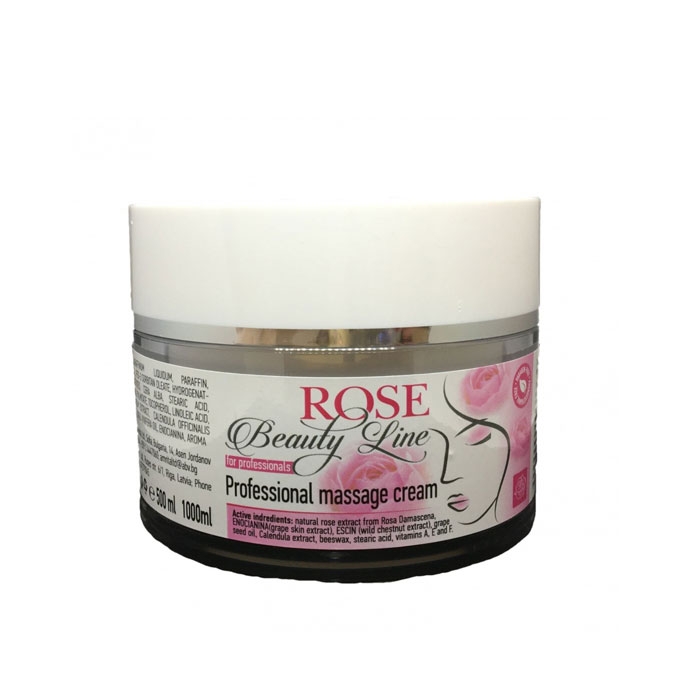 АМРИТА ПРОФЕСИОНАЛЕН МАСАЖЕН КРЕМ ROSE BEAUTY LINE 200 мл. / AMRITA LABORATORY PROFESSIONAL MASSAGE CREAM