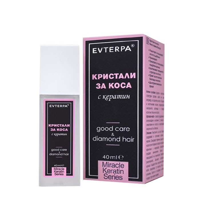 ЕВТЕРПА КРИСТАЛИ ЗА КОСА С КЕРАТИН 40 мл. / EVTERPA HAIR CRYSTALS WITH ...
