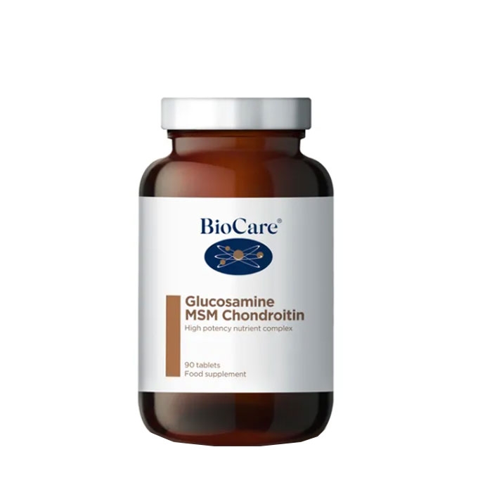 БИОКЕЪР ГЛЮКОЗАМИН, МСМ И ХОНДРОИТИН таблетки 90 броя / BIOCARE GLUCOSAMINE MSM CHONDROITIN