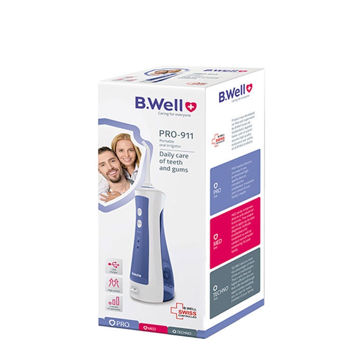 ПОРТАТИВЕН ДУШ ЗА УСТНА ХИГИЕНА B.WELL PRO - 911 / B.WELL PRO - 911 PORTABLE ORAL IRRIGATOR