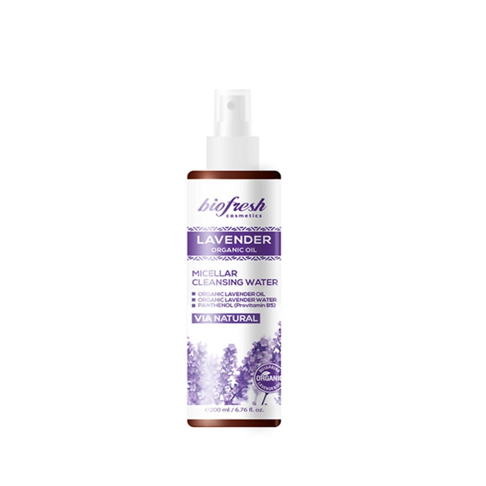 БИОФРЕШ LAVENDER ORGANIC OIL ПОЧИСТВАЩА МИЦЕЛАРНА ВОДА 200 мл. / BIOFRESH LAVENDER ORGANIC OIL CLEANSING MICELLAR WATER