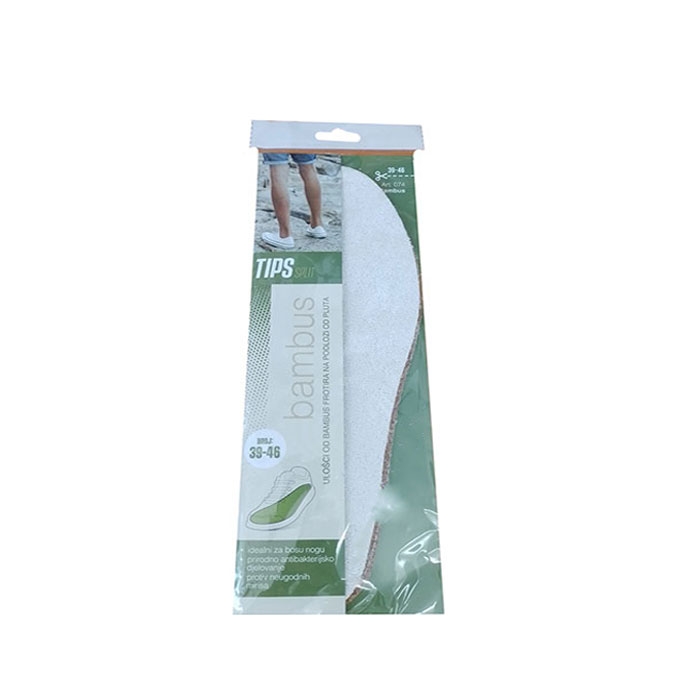 ТИПС БАМБУКОВИ СТЕЛКИ ЗА ОБУВКИ МЪЖЕ / TIPS SHOE INSOLES BAMBOO MAN