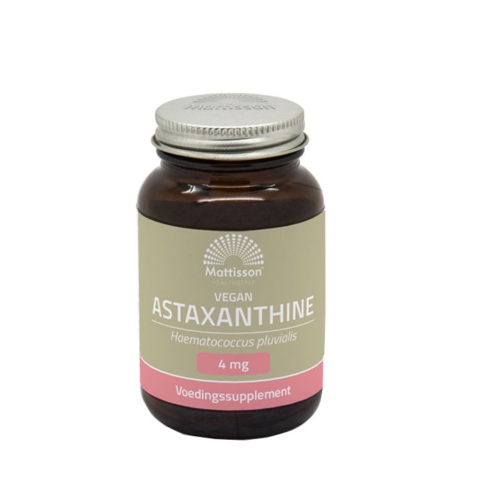 МАТИСЪН АСТАКСАНТИН (ОТ ВОДОРАСЛИ) капсули 4 мг 60 броя / MATTISSON HEALTHSTYLE ASTAXANTHIN (VEGAN)