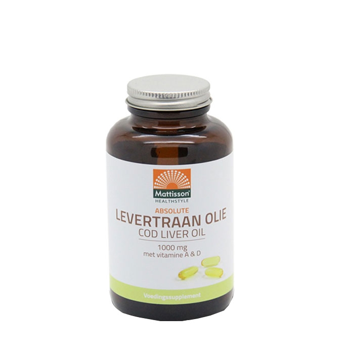 МАТИСЪН ЧЕРЕН ДРОБ ОТ ТРЕСКА (МАСЛО) капсули 120 броя / MATTISSON HEALTHSTYLE COD LIVER OIL