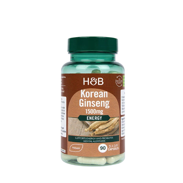 КОРЕЙСКИ ЖЕНШЕН 500 мг 90 броя / HOLLAND &amp; BARRETT KOREAN GINSENG