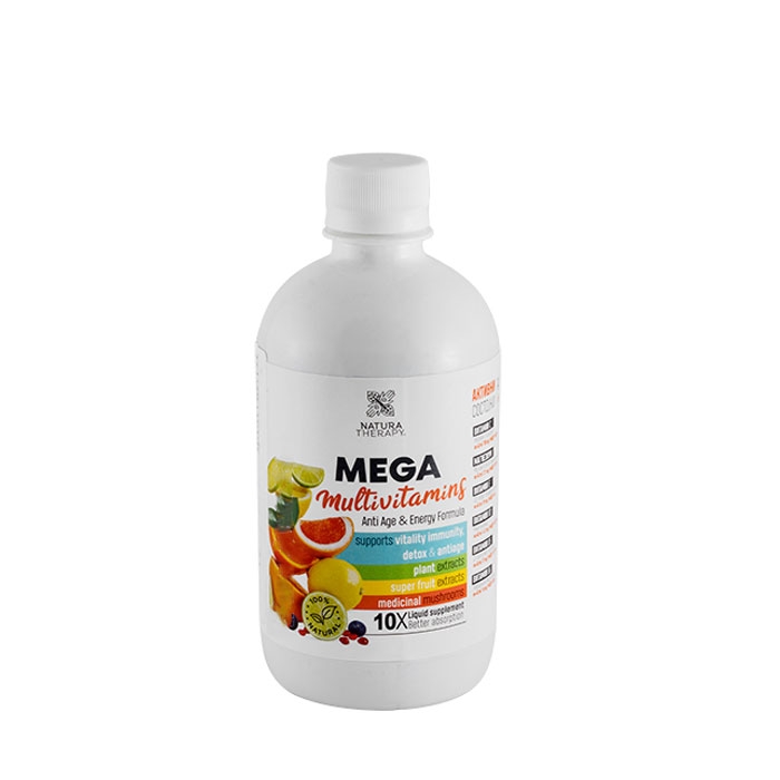 НАТУРА ТЕРАПИ МЕГА МУЛТИВИТАМИНИ разтвор 500 мл. / NATURA THERAPY MEGA MULTIVITAMINS