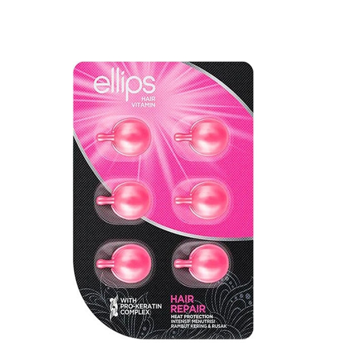 ЕЛЛИПС ВИТАМИНЕН СЕРУМ ЗА ВЪЗСТАНОВЯВАНЕ НА КОСАТА 1 мл 6 броя / ELLIPS HAIR VITAMIN WITH PRO-KERATIN COMPLEX