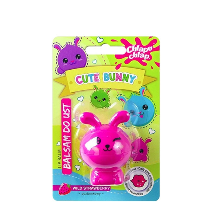 БАЛСАМ ЗА УСТНИ CUTE BUNNY ДИВА ЯГОДА 7 гр. / CHLAPU CHLAP CUTE BUNNY LIP BALM WILD STRAWBERRY