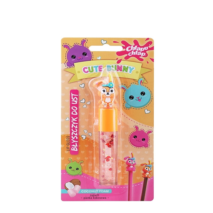 ГЛАНЦ ЗА УСТНИ CUTE BUNNY КОКОС 2,8 гр. / CHLAPU CHLAP CUTE BUNNY LIP GLOSS COCONUT FOAM