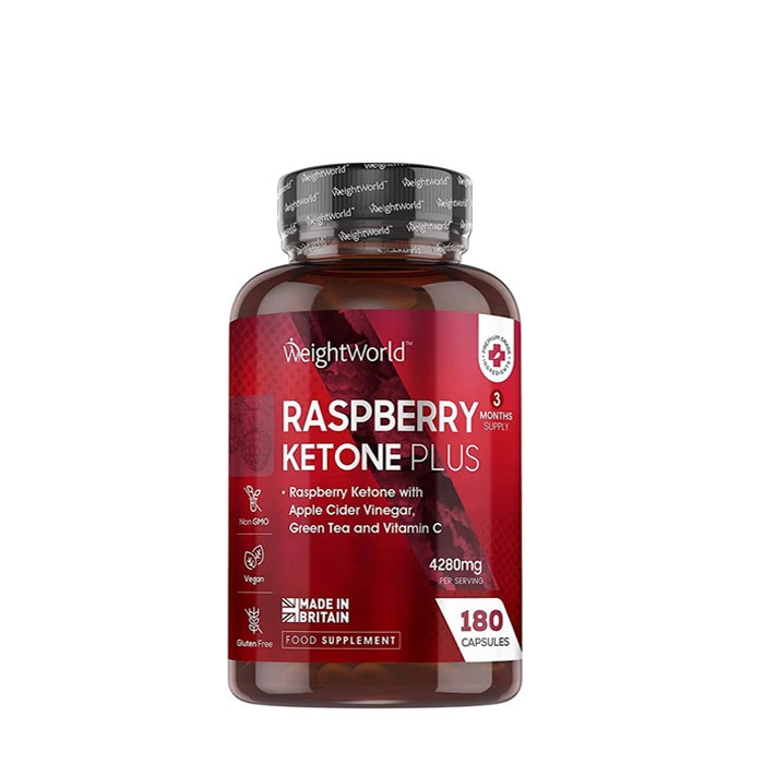 МАЛИНОВИ КЕТОНИ ПЛЮС капсули 180 броя / WEIGHT WORLD RASPBERRY KETONE PLUS