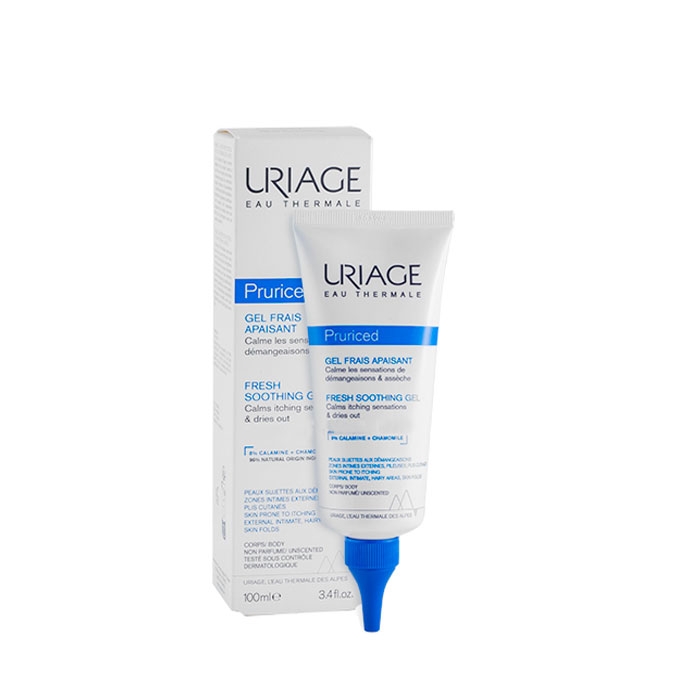 УРИАЖ PRURICED ФРЕШ 96% НАТУРАЛЕН УСПОКОЯВАЩ ГЕЛ 100 мл. / LABORATORIES URIAGE PRURICED FRESH SOOTHING GEL