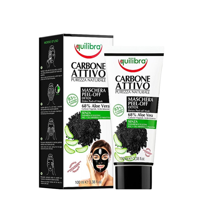 ЕКВИЛИБРА ДЕТОКСИКИРАЩА МАСКА ЗА ЛИЦЕ С АКТИВЕН ВЪГЛЕН 100 мл. / EQUILIBRA DETOXIFYING FACE MASK WITH ACTIVATED CARBON