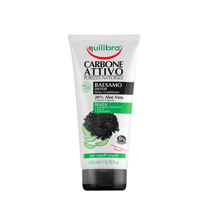 ЕКВИЛИБРА ДЕТОКСИКИРАЩ БАЛСАМ С АКТИВЕН ВЪГЛЕН 200 мл. / EQUILIBRA DETOXIFYING CONDITIONER WITH ACTIVATED CARBON