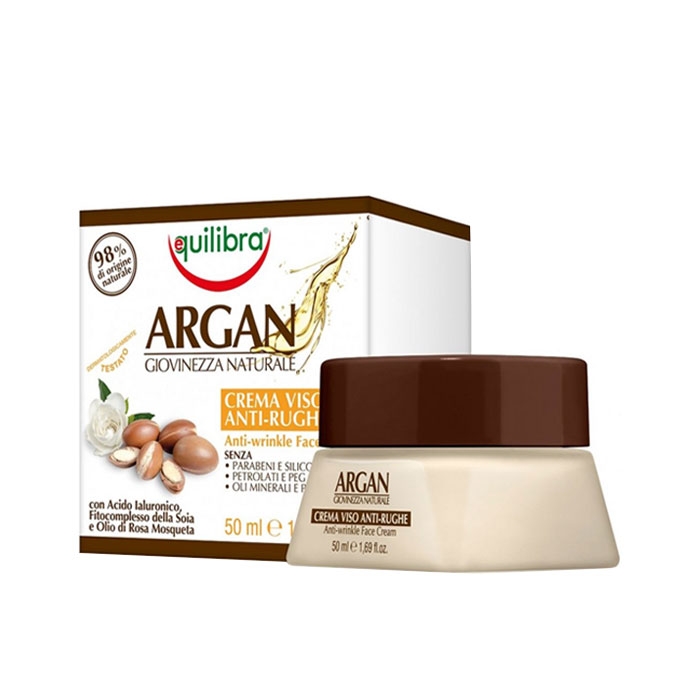 ЕКВИЛИБРА КРЕМ ПРОТИВ БРЪЧКИ С АРГАНОВО МАСЛО 50 мл. / EQUILIBRA ANTI-AGE FACE CREAM WITH ARGAN OIL
