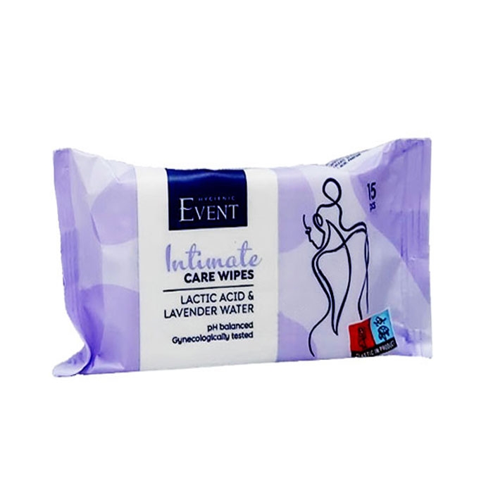 ИНТИМНИ МОКРИ КЪРПИ ЕВЕНТ С ЛАВАНДУЛА 15 броя / EVENT INTIMATE CARE WET WIPES LAVENDER